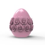 Molde de Silicone Ovo de Páscoa c/ Rosas