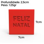 Molde de Silicone Barra Feliz Natal