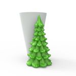 Molde de Silicone Árvore de Natal Pinheiro Folhas- Grande