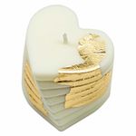 Forma de Silicone Coração Vela