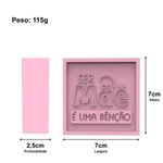 Molde de Silicone Quadrada dia das Mães Ser Mãe é uma Benção