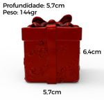 Molde de Silicone Caixa de Presente Natalino