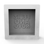 Molde de Silicone Quadrada Feliz Ano Novo