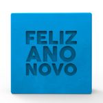 Molde de Silicone Quadrada Feliz Ano Novo