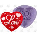 Molde de Silicone Coração Love