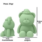 Molde de Silicone Urso de Natal 5cm