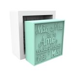 Molde de Silicone Quadrada dia das Mães Eu Te Amo Mãe