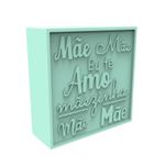 Molde de Silicone Quadrada dia das Mães Eu Te Amo Mãe