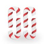 Molde de Silicone Bengala Pirulito de Natal 4Cav.