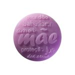 Molde de Silicone Redondo P Mãe-Amor-dedicação Peq.
