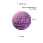 Molde de Silicone Redondo P Mãe-Amor-dedicação Peq.