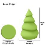Molde de Silicone Arvore de Natal Geométrica Em Espiral 10cm Modelo 08