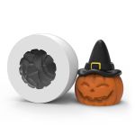 Forma de Silicone Abóbora Halloween com Chapéu – Ideal para Velas, Sabonetes e Artesanato