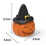 Forma de Silicone Abóbora Halloween com Chapéu – Ideal para Velas, Sabonetes e Artesanato