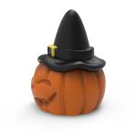 Forma de Silicone Abóbora Halloween com Chapéu – Ideal para Velas, Sabonetes e Artesanato