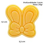 Forma de Silicone Orelha de Coelho com Laço