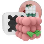 Molde de Silicone Cubo com Bolinhas Natal Bubble
