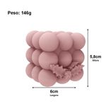 Molde de Silicone Cubo com Bolinhas Natal Bubble
