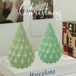 Molde de Silicone Árvore de Natal Geométrica Design 3D