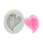Molde Silicone Coração Amor Eterno