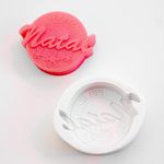 Molde de Silicone Feliz Natal com Flocos