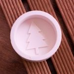 Molde de Silicone Redonda Pinheiro de Natal