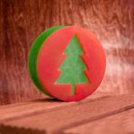Molde de Silicone Redonda Pinheiro de Natal