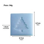 Molde de Silicone Barra Árvore de Natal