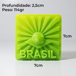 Forma de Silicone Futebol Brasil Copa Modelo 1