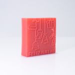 Forma de Silicone Barra Feliz Natal Modelo 2
