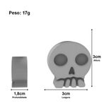 Molde de Silicone 2 Caveirinhas 