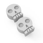Molde de Silicone 2 Caveirinhas 