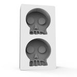 Molde de Silicone 2 Caveirinhas 