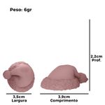Molde de Silicone Gorros de Natal- 4 Cavidades