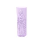 Molde de Silicone Mini Vela de Sete Dias Virgem Maria Com Menino Jesus