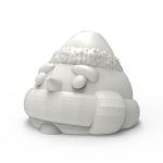 Forma de Silicone Natalino – Boneco de Neve Escondido para Velas em Copo
