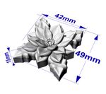 Molde de Silicone Flor de Natal Poinsétia para Velas, Sabonetes e Artesanato