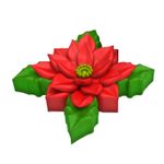 Molde de Silicone Flor de Natal Poinsétia para Velas, Sabonetes e Artesanato