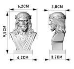 Forma de Silicone para Estátua Busto Jesus Cristo Decorativo Perfeito para Gesso Vela Resina Cimento