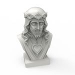 Forma de Silicone para Estátua Busto Jesus Cristo Decorativo Perfeito para Gesso Vela Resina Cimento