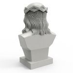Forma de Silicone para Estátua Busto Jesus Cristo Decorativo Perfeito para Gesso Vela Resina Cimento