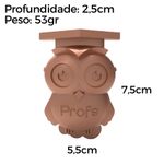 Molde Silicone Corujinha Dia dos Professores