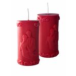 Molde de Silicone Vela Cilíndrica Casal