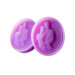 Forma de Silicone Oval Casal Namorados Noivos