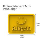 Forma de Silicone Lembrancinha Desejos Ano Novo