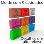 Forma de Silicone Lembrancinha Desejos Ano Novo