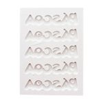 Molde de Silicone 5 Letreiro 