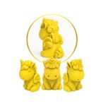Molde de Silicone Unicórnio Ideal para Resinas, Sabonetes Biscuit e Velas Branco