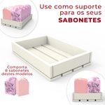 Molde de Silicone Retangular Cold Feliz dia das Mães com Rosas no Topo Branco