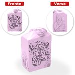 Molde de Silicone Retangular Cold Feliz dia das Mães com Rosas no Topo Branco